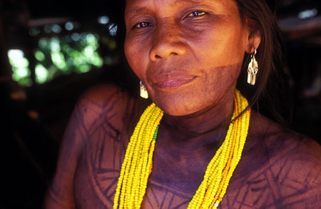 The Embera Indian People Populate Villages Throughout Panama's Rainforest