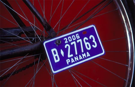 'Panama' Bike Reg Plates, El Valle