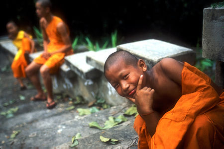 Cheeky Young Monk